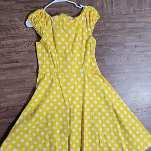 Yellow Polkadot Dress